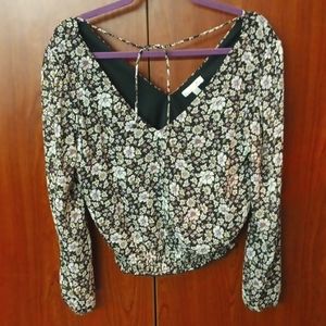 Women's Nine Britton Ina Chiffon Blouse Size Small Petite